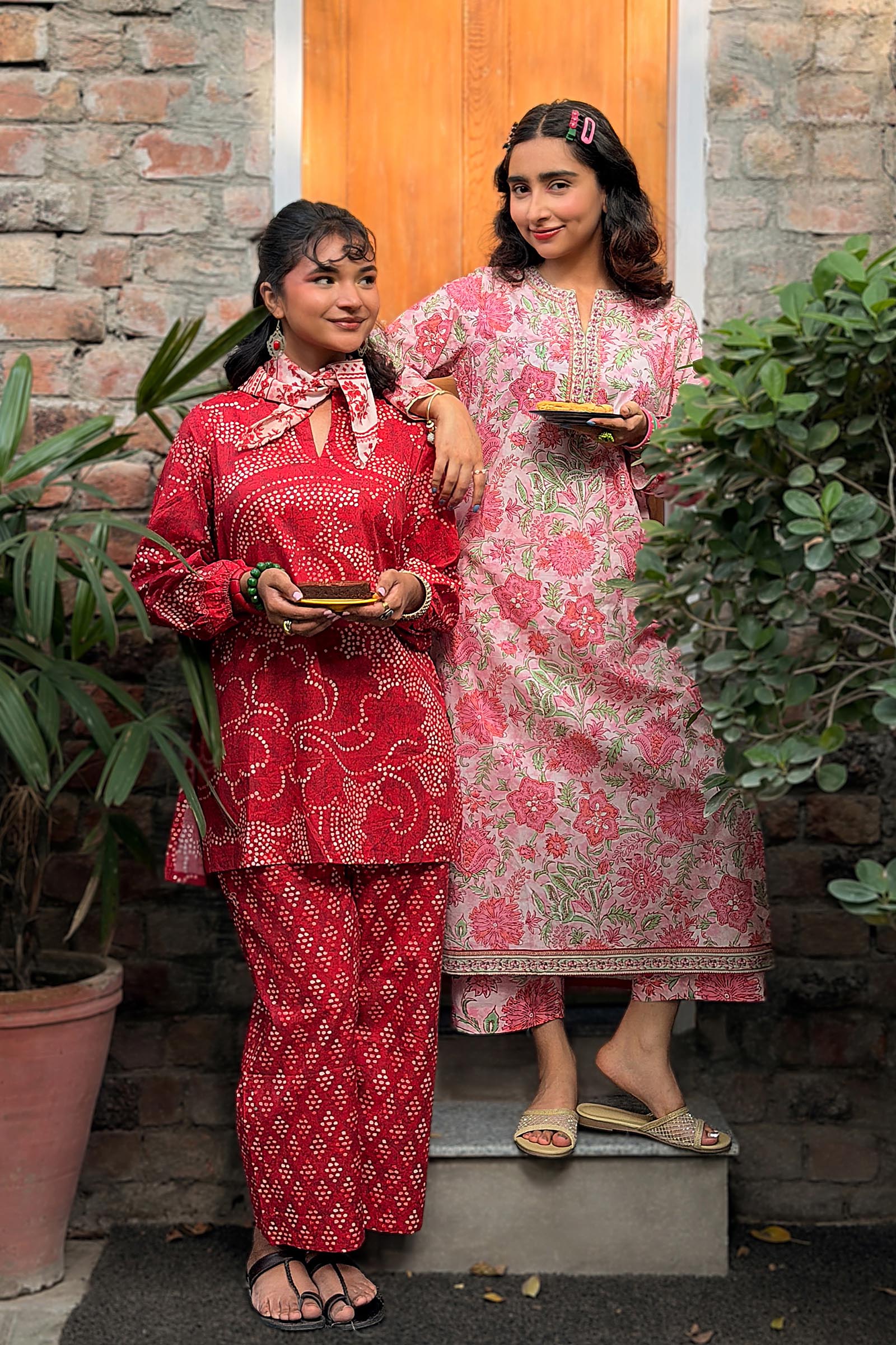 Stitched Printed Lawn Shirt+ Culotte Secondary image