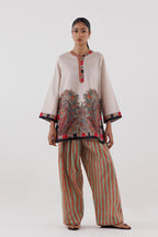 Stitched Printed Fancy Dobby Shirt+ Shalwar
