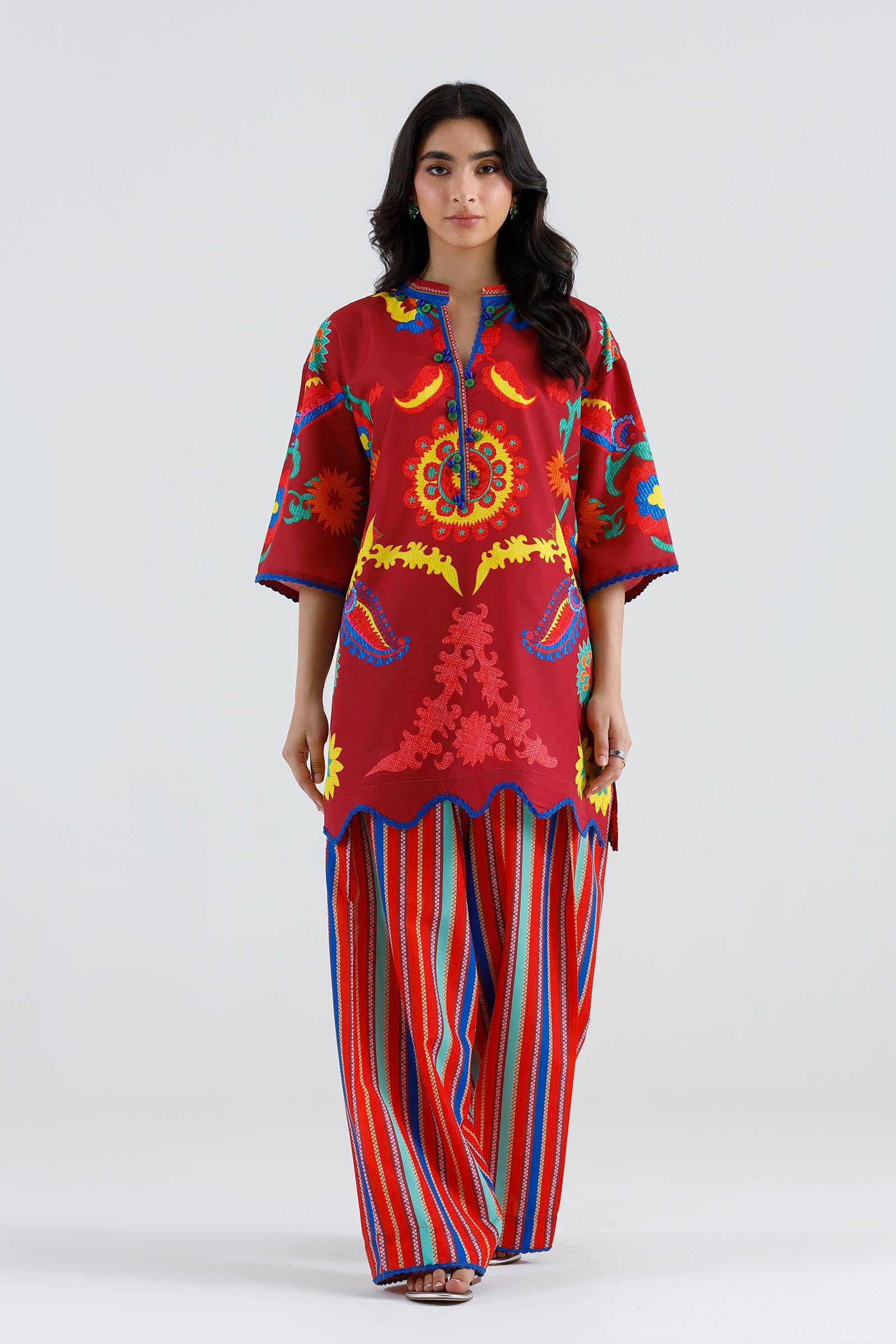 Stitched Printed Viscose Shirt+ Shalwar Main image