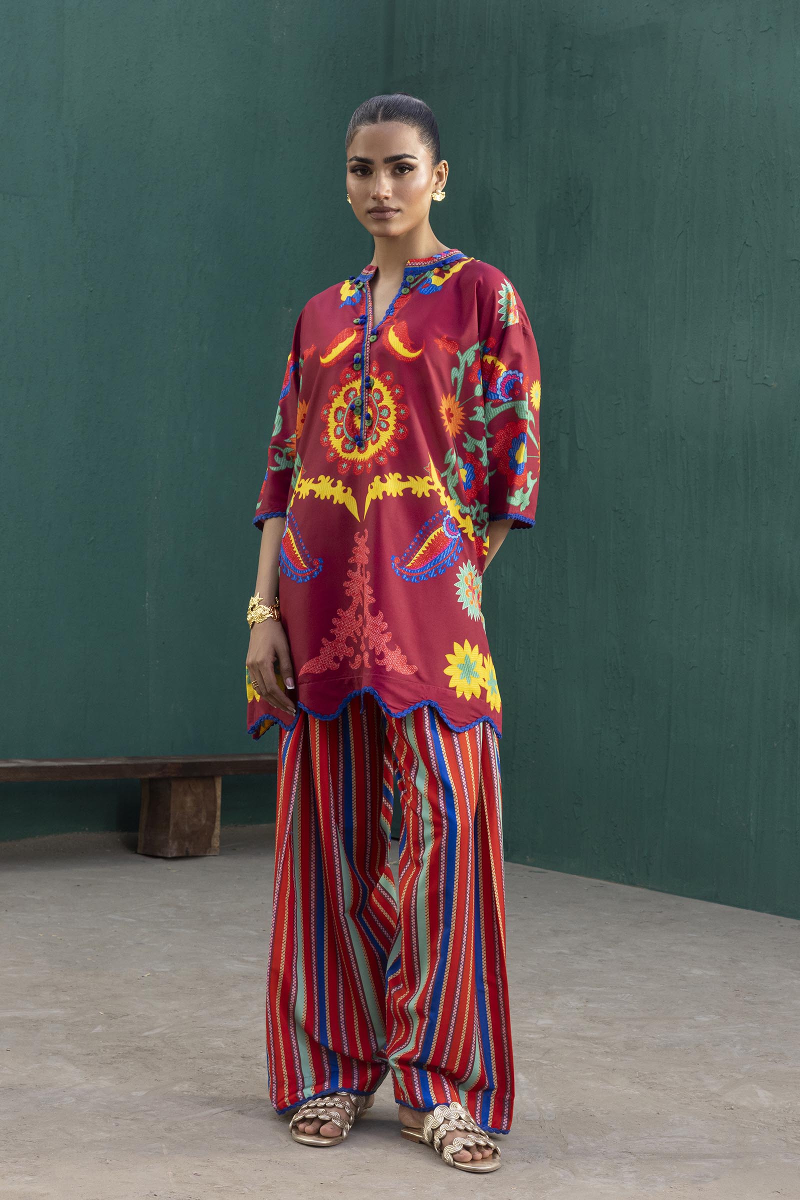 Stitched Printed Viscose Shirt+ Shalwar Main image