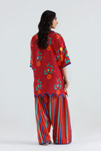 Stitched Printed Viscose Shirt+ Shalwar