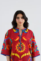 Stitched Printed Viscose Shirt+ Shalwar