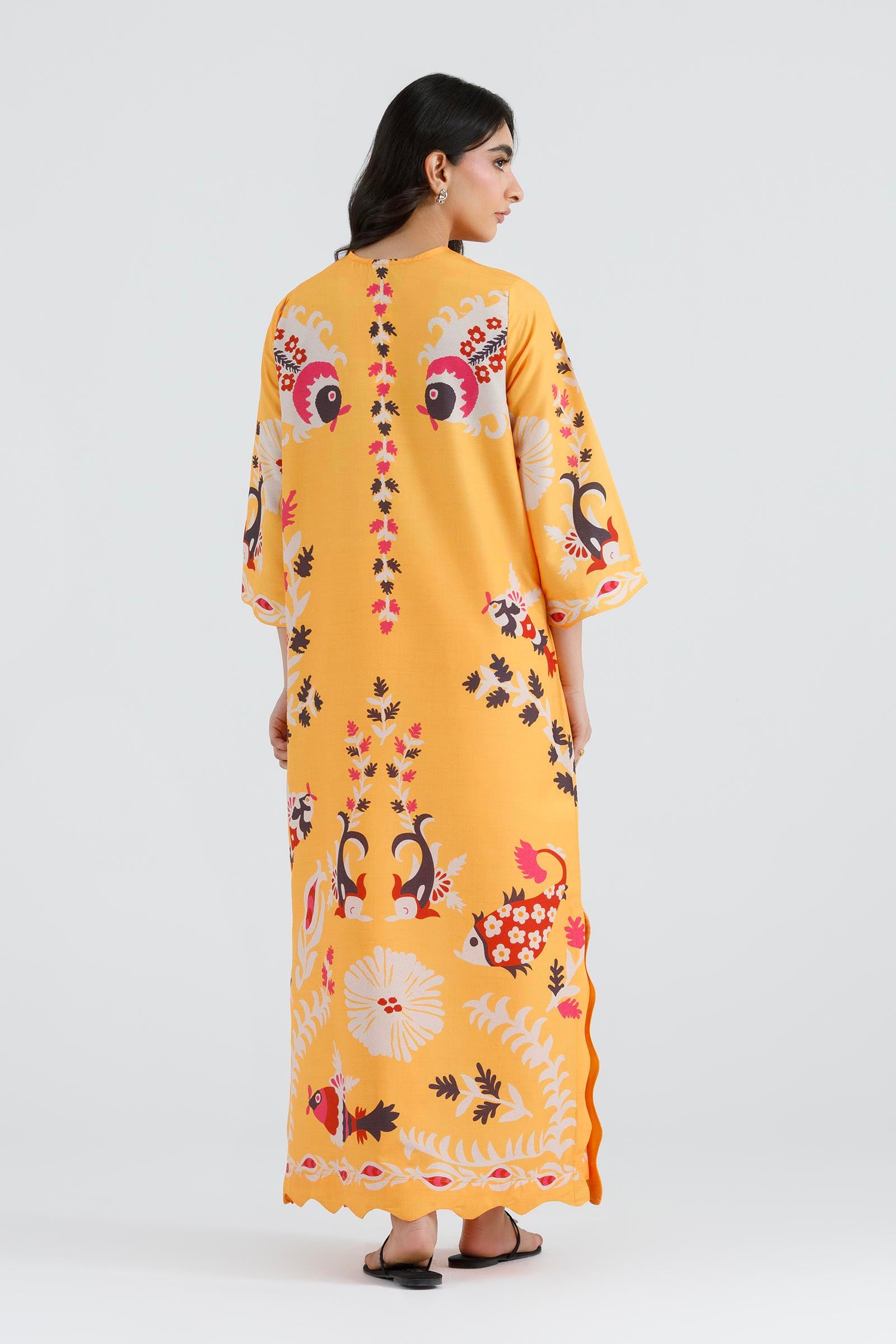 Stitched Printed Viscose Shirt+ Culotte