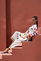 Stitched Printed Viscose Shirt+ Culotte
