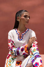 Stitched Printed Viscose Shirt+ Culotte