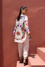 Stitched Printed Viscose Shirt+ Culotte