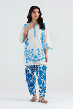 Stitched Printed Viscose Shirt+ Shalwar