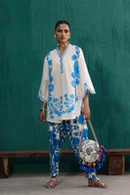 Stitched Printed Viscose Shirt+ Shalwar