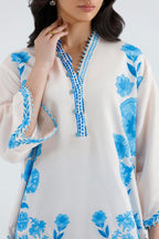 Stitched Printed Viscose Shirt+ Shalwar