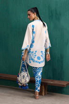 Stitched Printed Viscose Shirt+ Shalwar