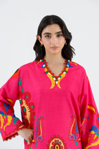 Stitched Printed Viscose Shirt+ Culotte