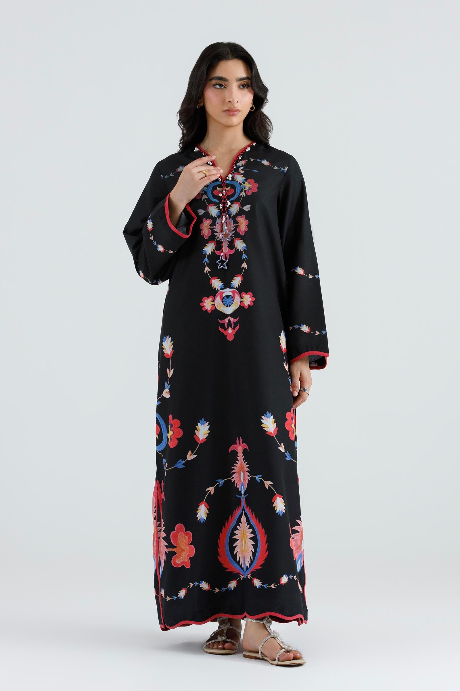 Stitched Printed Viscose Shirt+ Culotte Main image