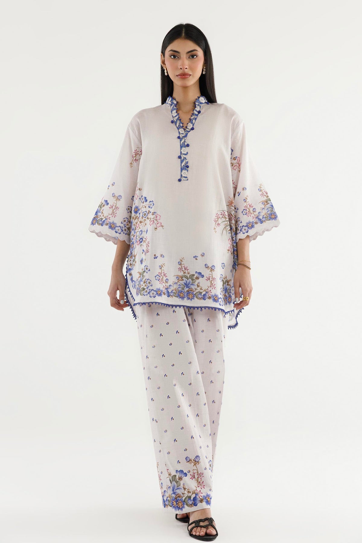 Stitched Printed Dobby Shirt+ Shalwar Main image