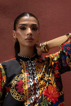Stitched Printed Viscose Shirt+ Culotte