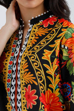 Stitched Printed Viscose Shirt+ Culotte