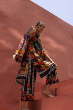 Stitched Printed Viscose Shirt+ Culotte