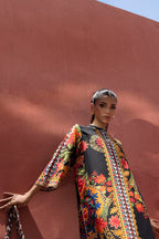 Stitched Printed Viscose Shirt+ Culotte
