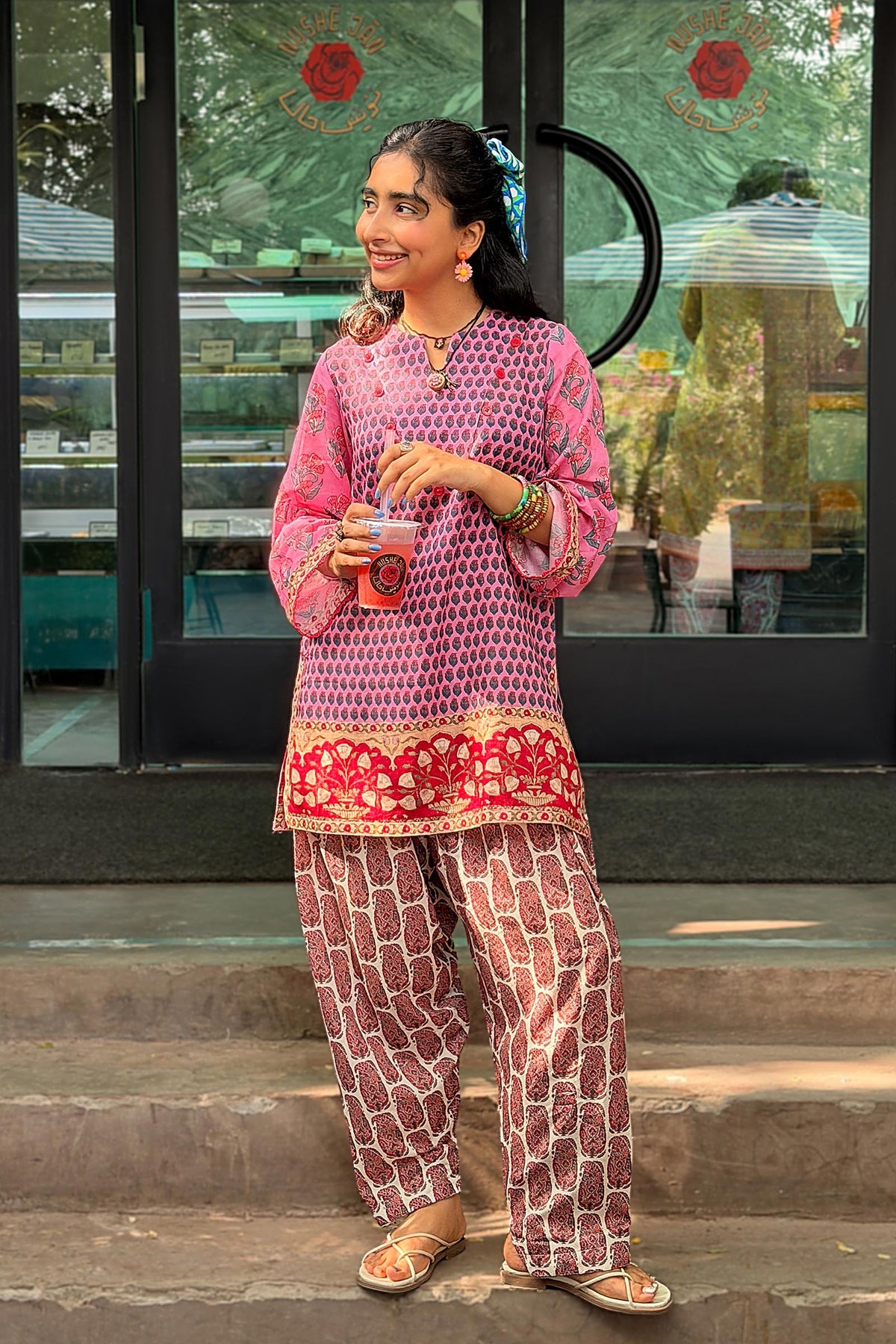 Stitched Printed Fancy Dobby Shirt+ Shalwar Main image
