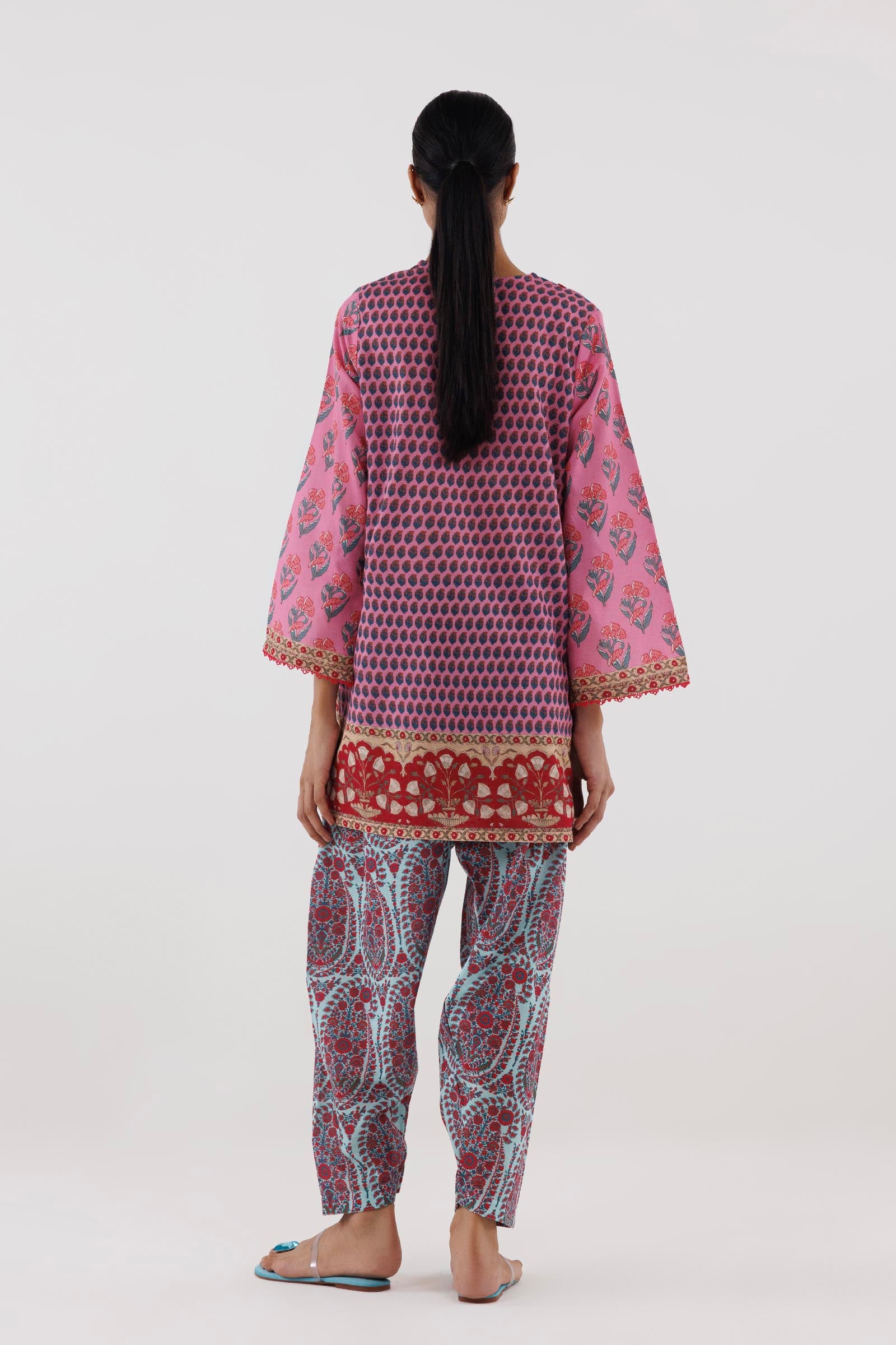 Stitched Printed Fancy Dobby Shirt+ Shalwar