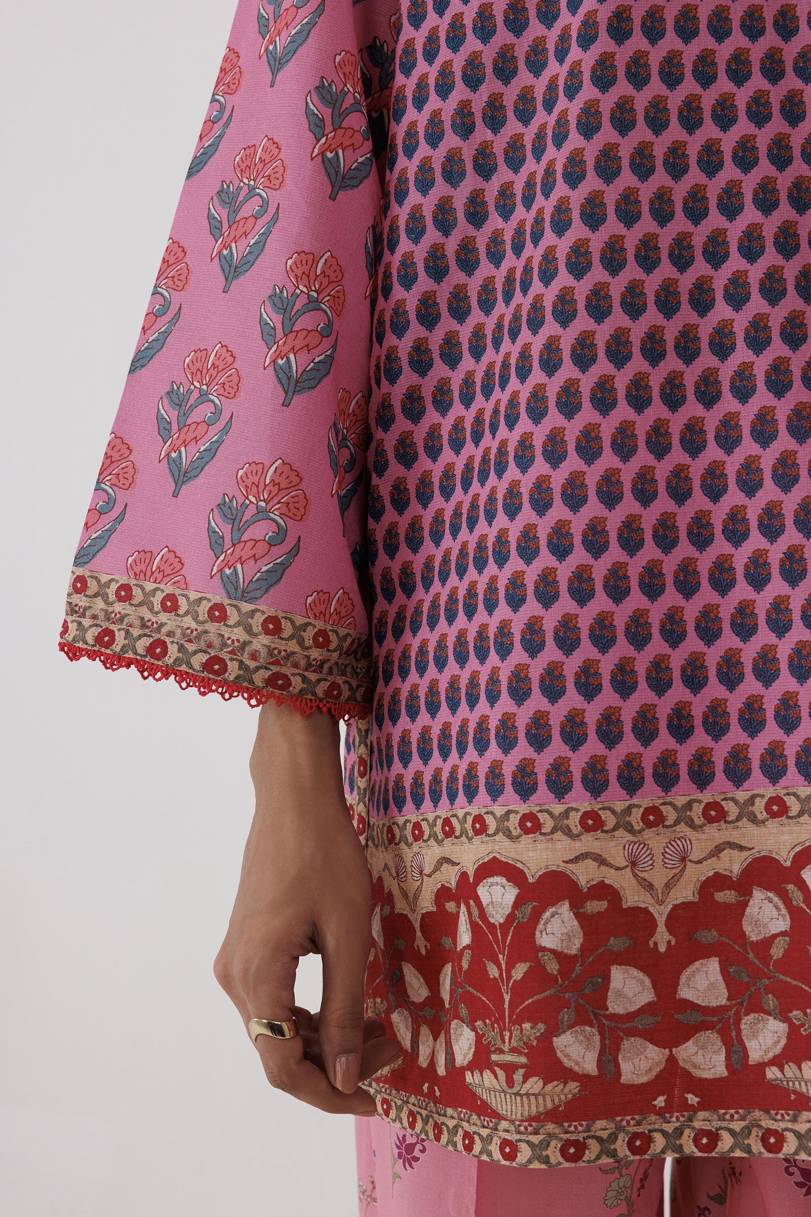 Stitched Printed Fancy Dobby Shirt+ Shalwar