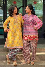 Stitched Printed Dobby Shirt+ Shalwar