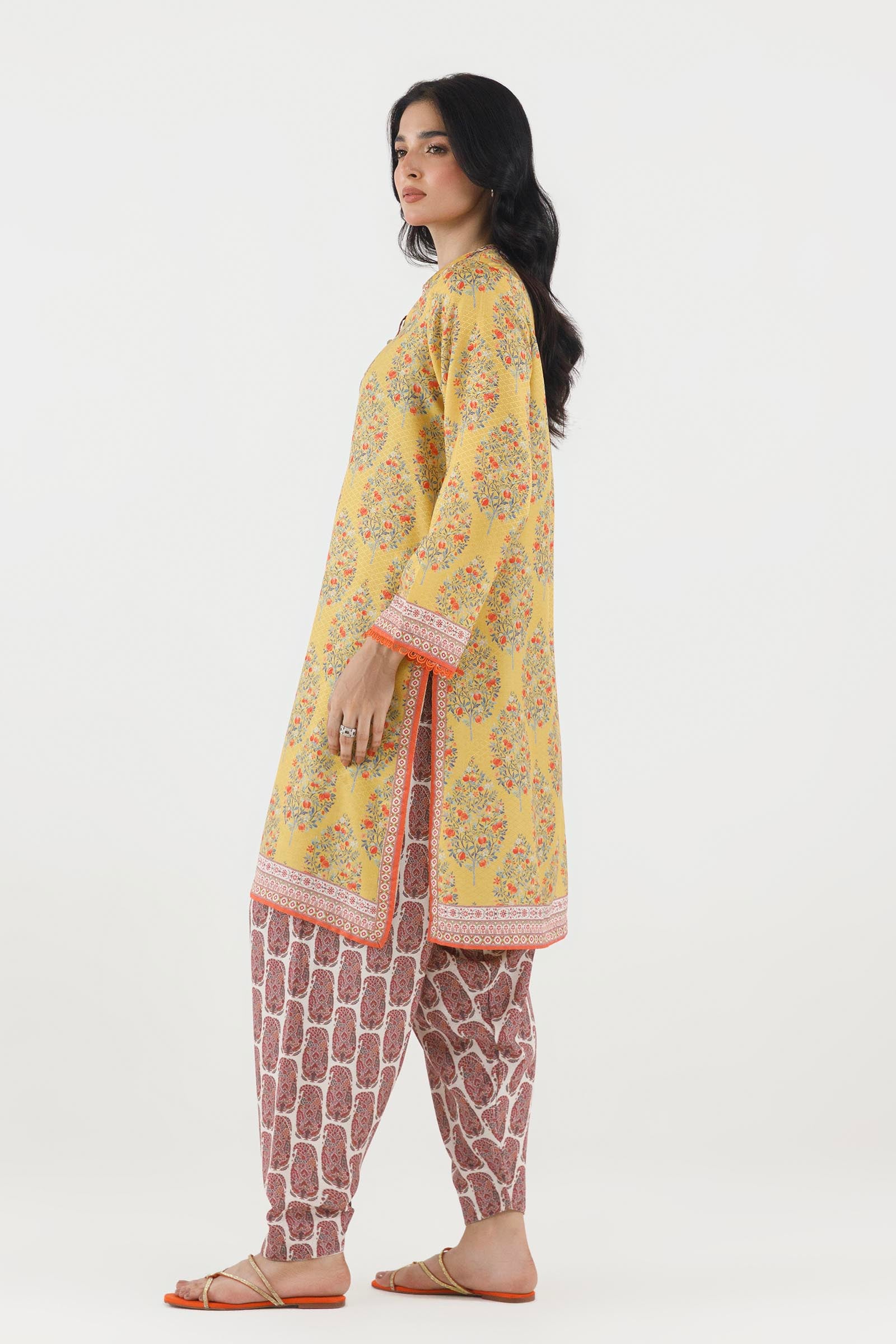 Stitched Printed Dobby Shirt+ Shalwar