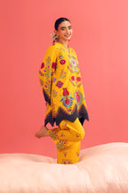Stitched Printed Lawn Shirt+ Culotte