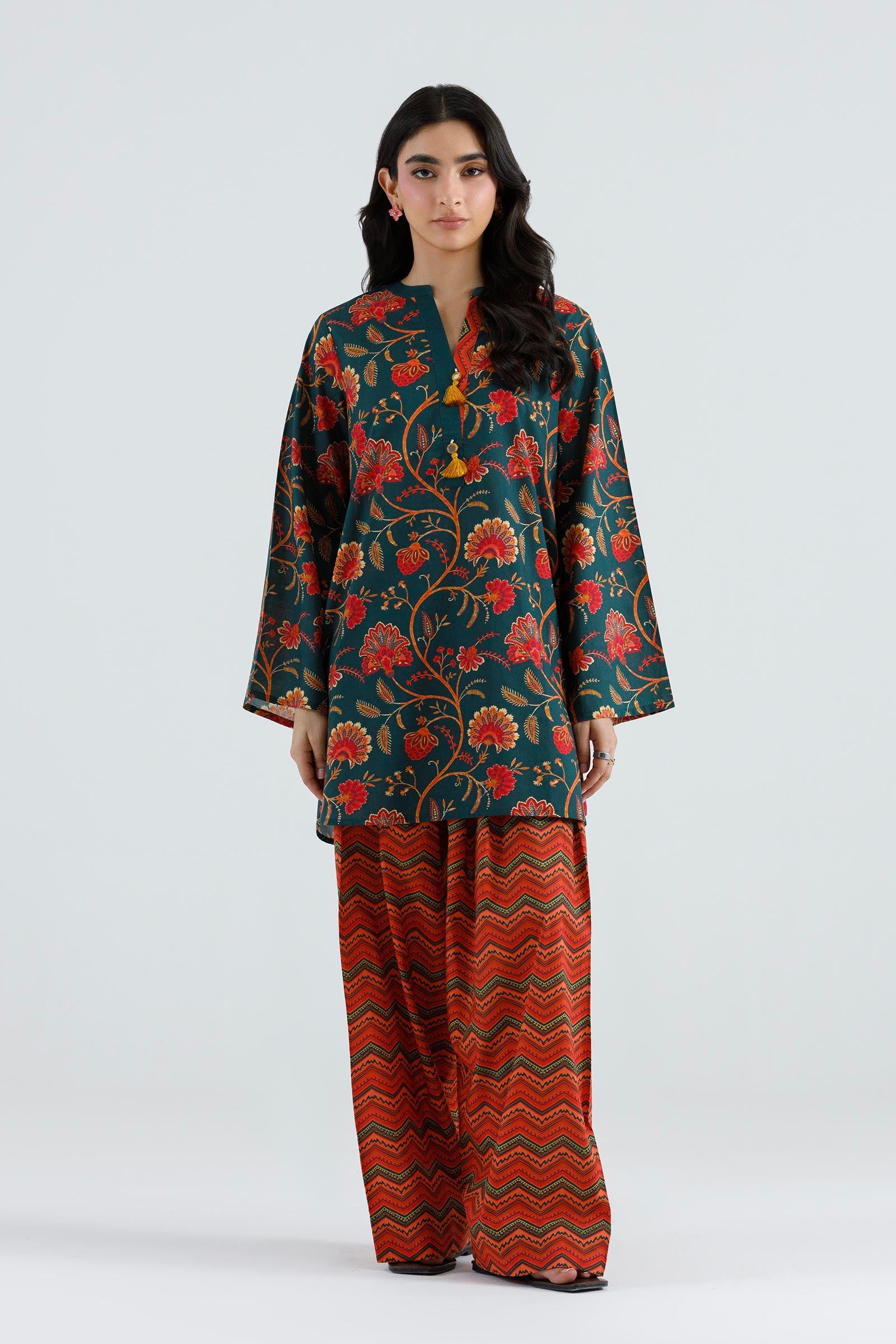 Stitched Printed Lawn Shirt+ Shalwar Main image