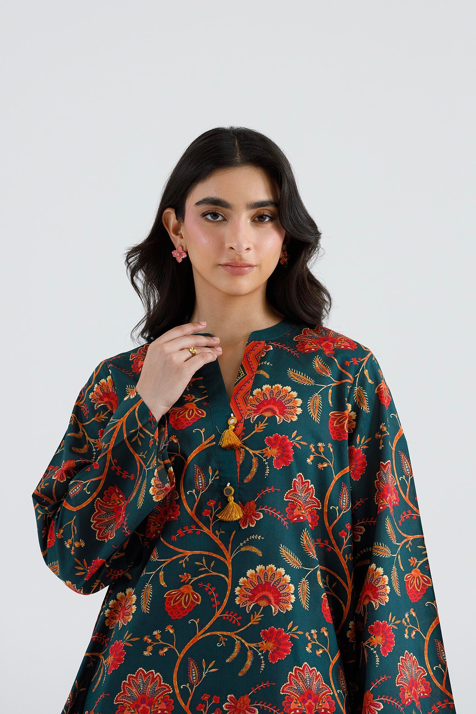 Stitched Printed Lawn Shirt+ Shalwar Secondary image