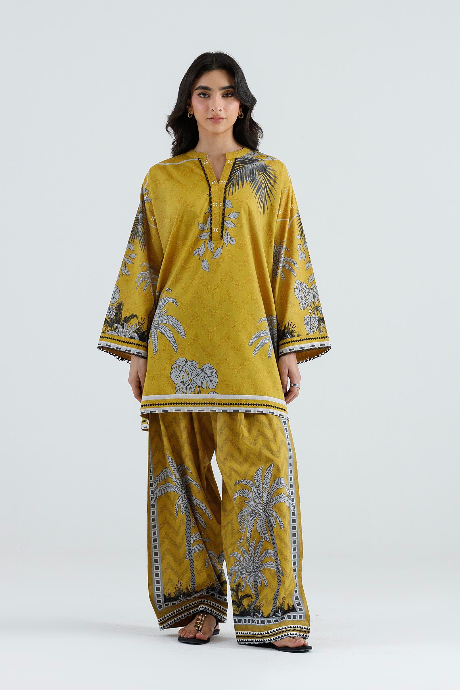 Stitched Printed Lawn Shirt+ Shalwar Main image