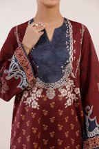 Stitched Printed Lawn Shirt+ Culotte