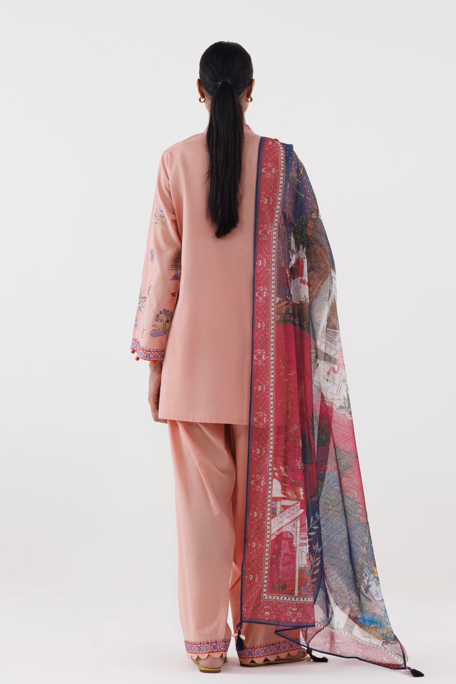 Stitched Printed Monark Dupatta