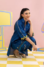 Stitched Embroidered Lawn Shirt + Culotte