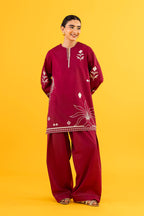 Stitched Embroidered Lawn Shirt + Shalwar
