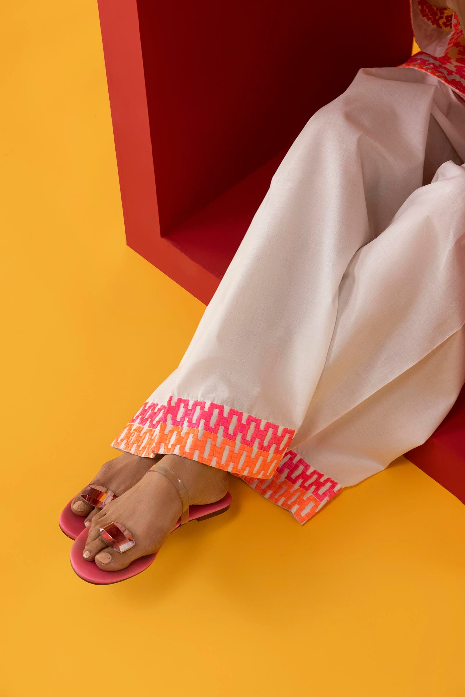 Stitched Embroidered Lawn Shirt + Shalwar