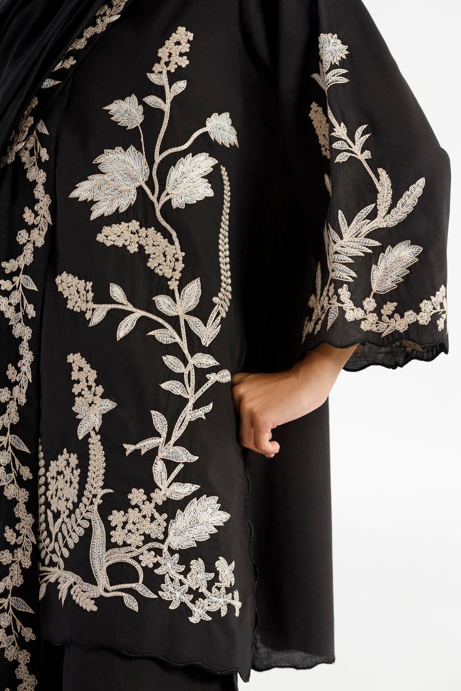 Stitched Embroidered Lawn Suit Secondary image