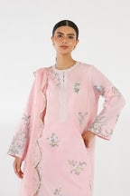 Stitched Embroidered Lawn Suit