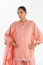 Stitched Embroidered Linen Suit