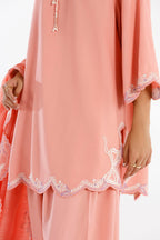 Stitched Embroidered Linen Suit