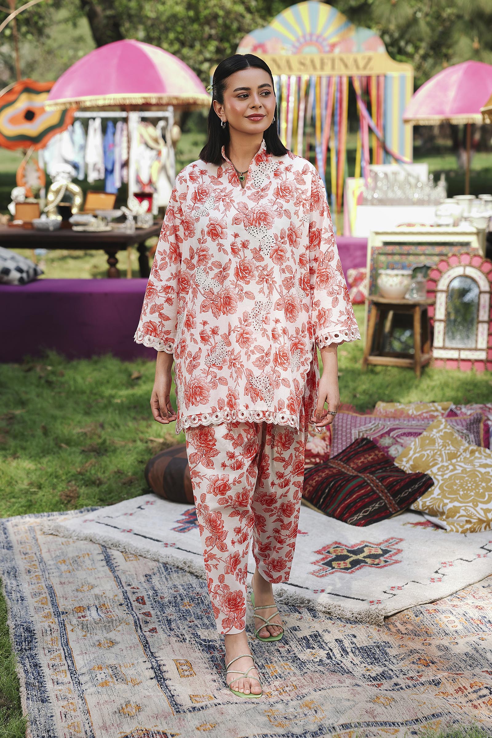 Stitched Printed Lawn Shirt+ Shalwar Main image