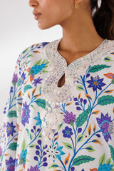 Stitched Printed Lawn Shirt + Culotte