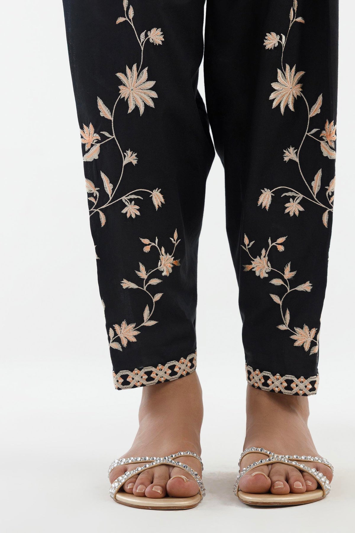 Stitched Embroidered Lawn Suit