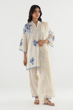 Stitched Embroidered Lawn Suit