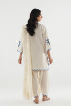 Stitched Embroidered Lawn Suit