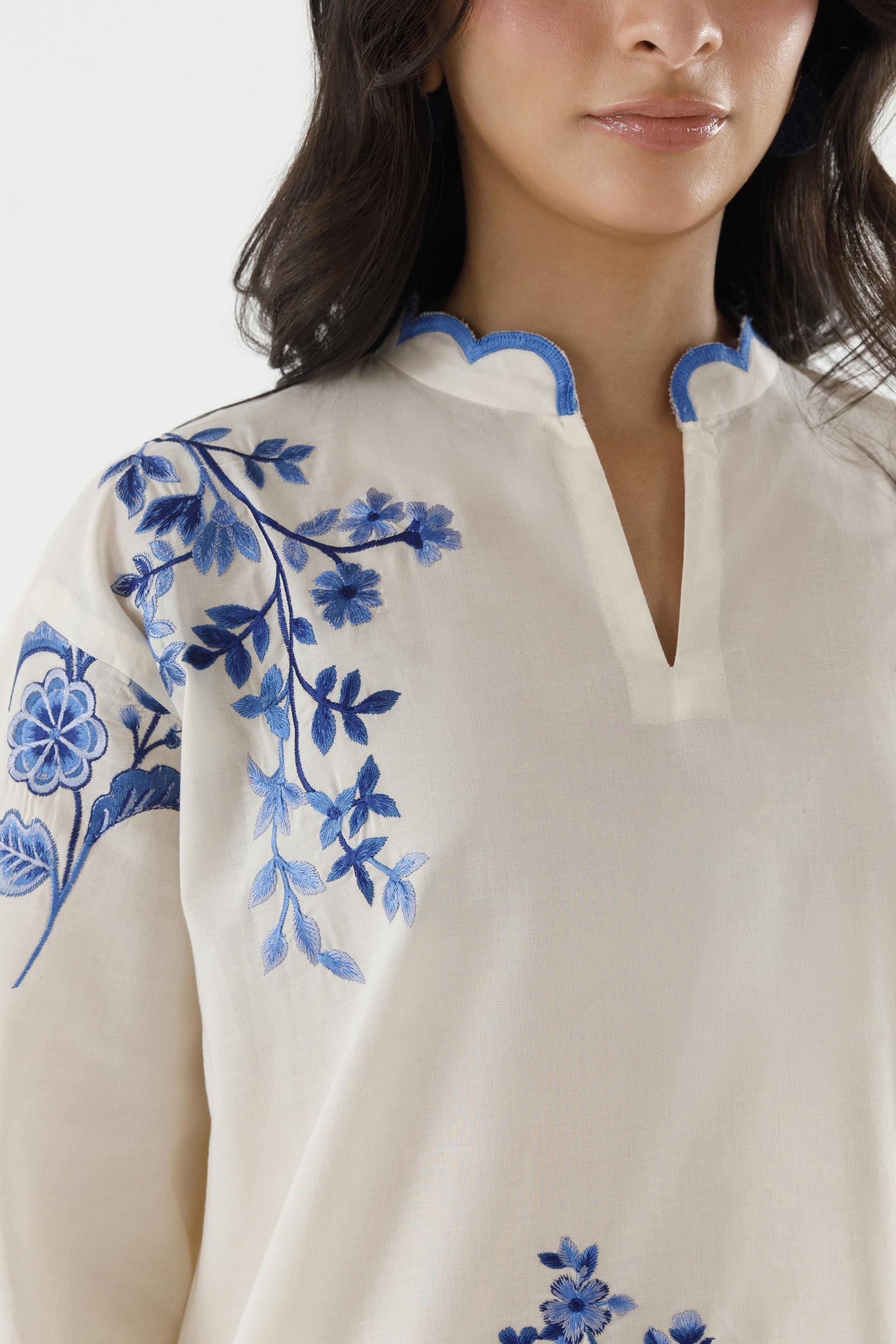 Stitched Embroidered Lawn Suit