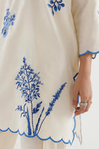 Stitched Embroidered Lawn Suit
