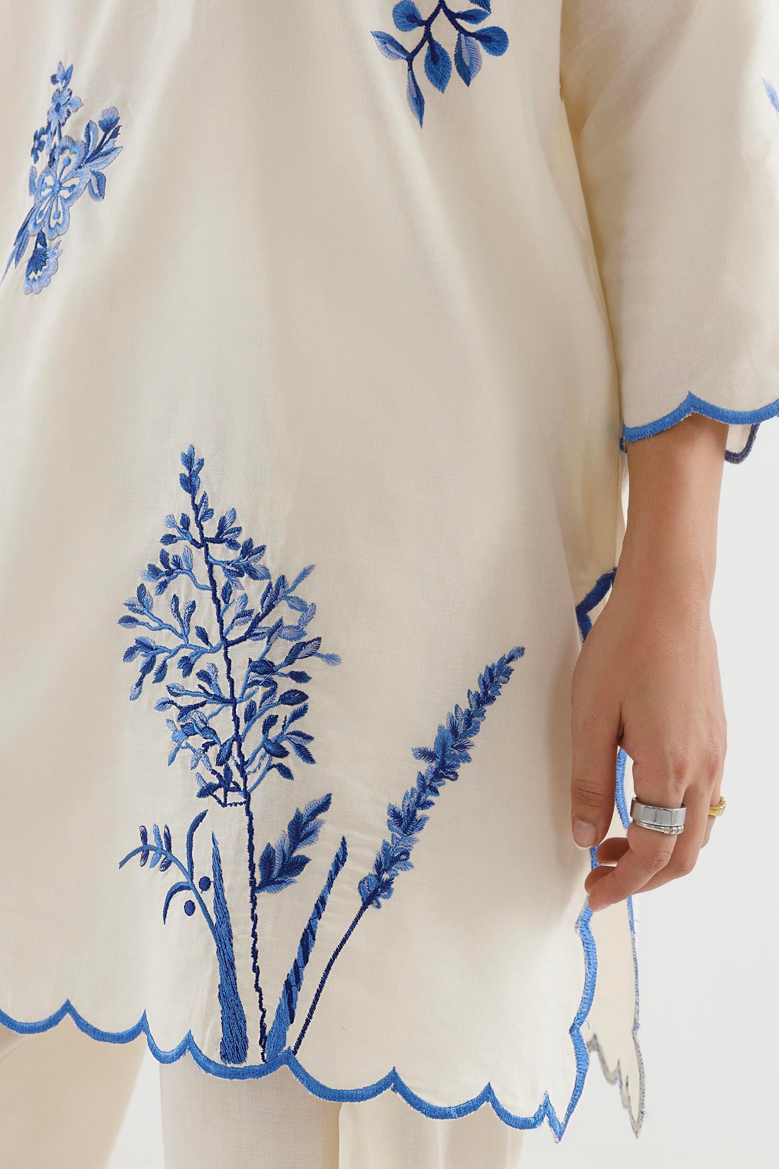 Stitched Embroidered Lawn Suit
