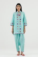 Stitched Embroidered Lawn Shirt+ Shalwar