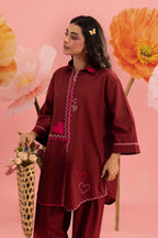 Stitched Embroidered Lawn Shirt+ Shalwar