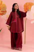 Stitched Embroidered Lawn Shirt+ Shalwar